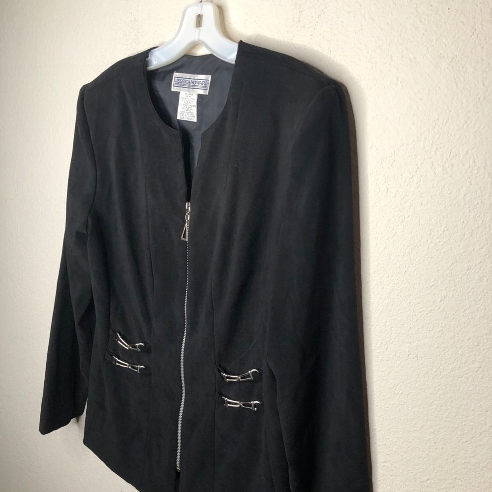Vintage Jessica Howard Zip Jacket Black‎ - Picture 7 of 8